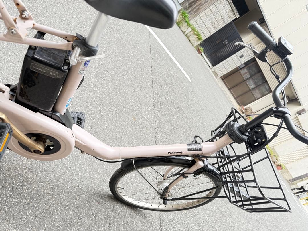子供乗せ　パナソニック　電動アシスト自転車 チャイルドシート付き ピンク