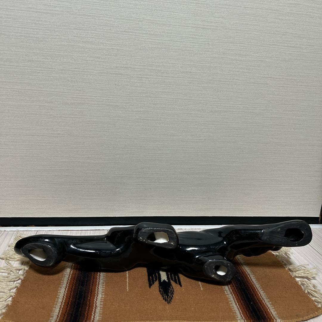 ミッドセンチュリー　ビンテージ黒ヒョウグリーンアイズ　アンティーク　50s