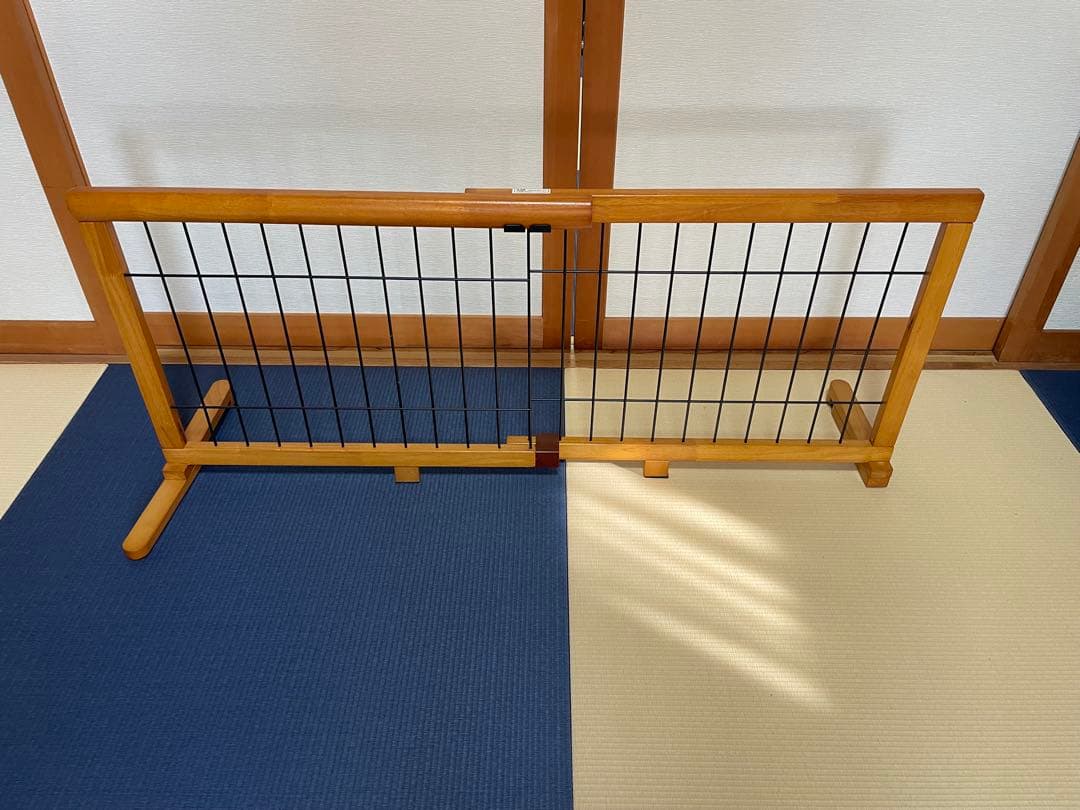 木製ペットゲート 伸縮 長方形セット(最大2.2m×1.8m) 全4セット