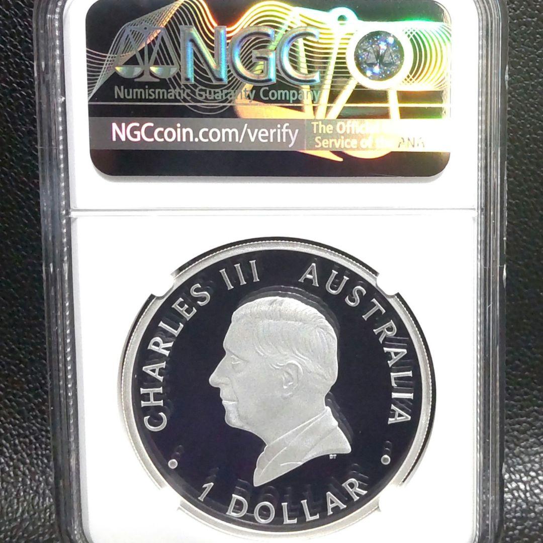 【最高鑑定】2024年 白鳥 1オンス銀貨 PF70UC 純銀 COA&BOX付