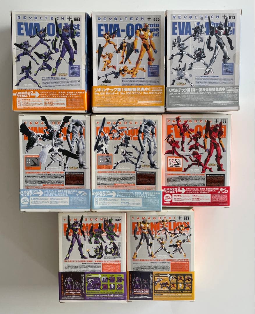 エヴァンゲリオン　リボルテック　8種セット