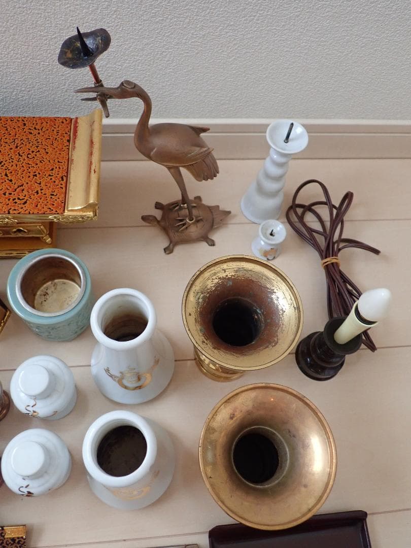 仏具＆神具セット　【１５点】　お盆　供養　神事　法要　仏教　神道 佛具　お墓