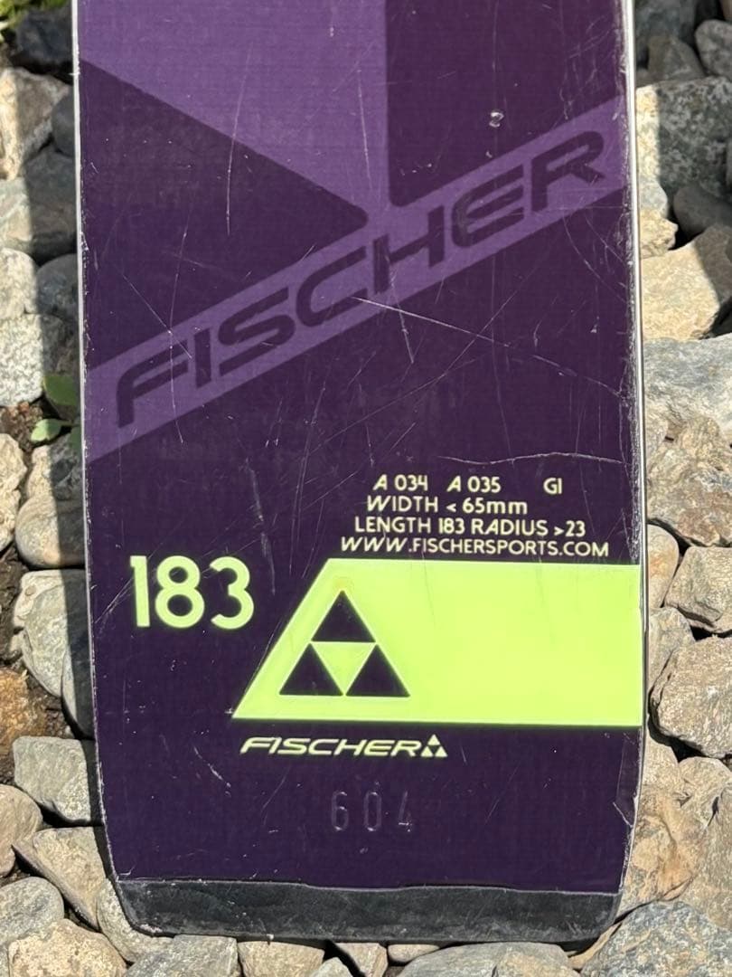 FISCHER RC4 WC GS 183cm R>23ビンディング付き 中古