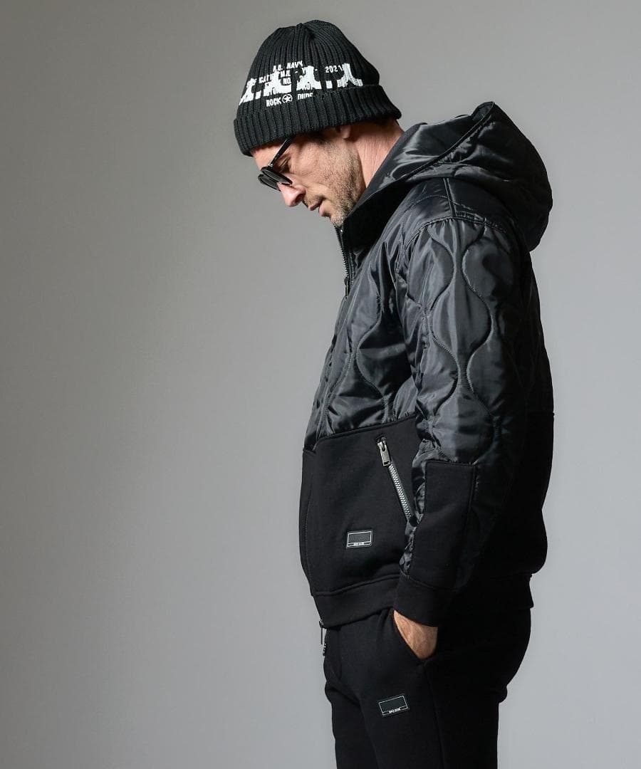 美品 【完売】ROCK・DUDE×muta Marine コラボキルトブルゾン