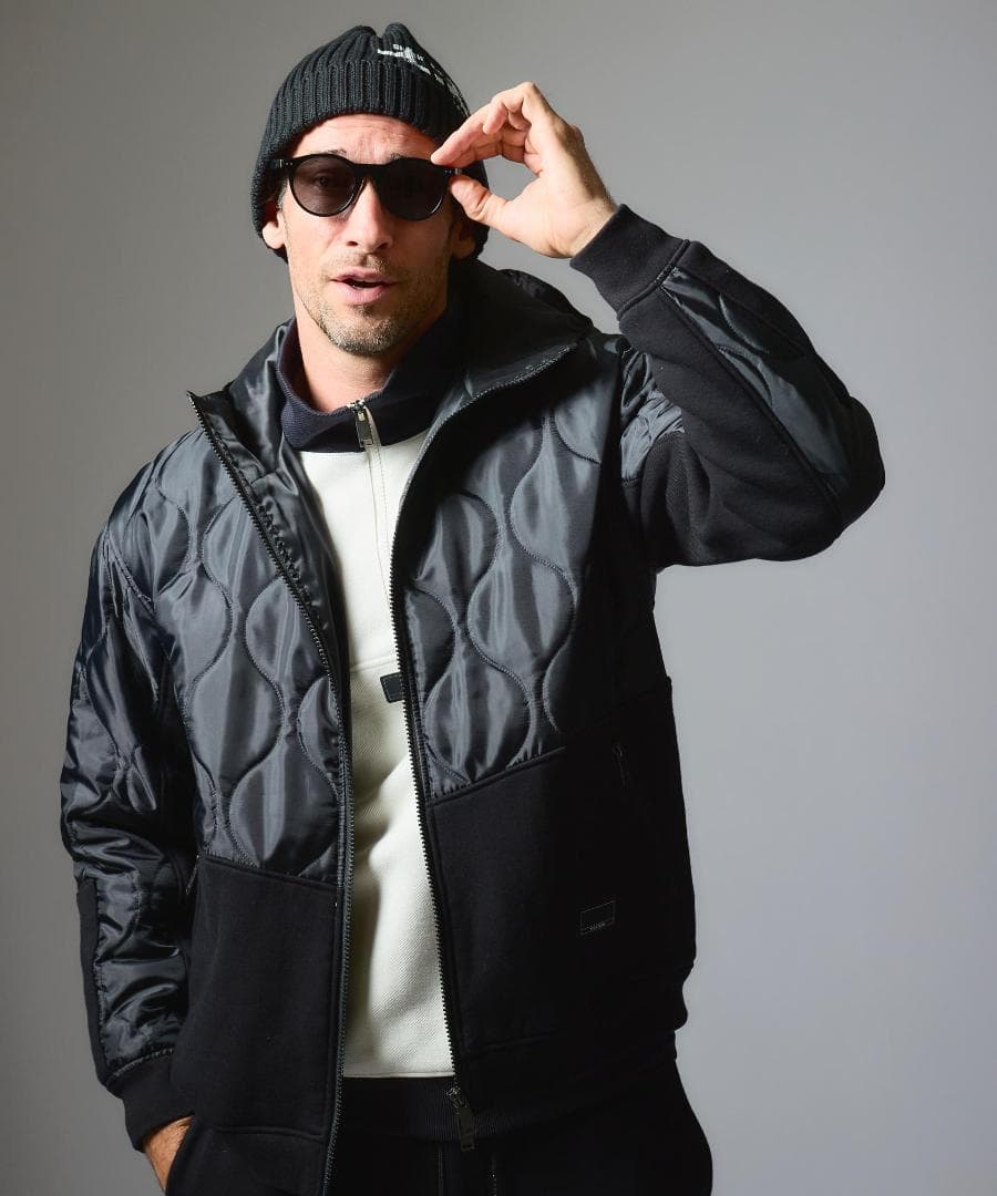 美品 【完売】ROCK・DUDE×muta Marine コラボキルトブルゾン