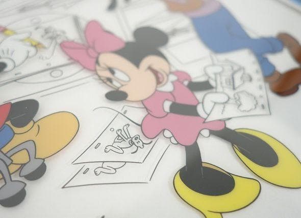 ディズニー限定生産セル画 ミッキー ミニー ドナルド プルート グーフィー