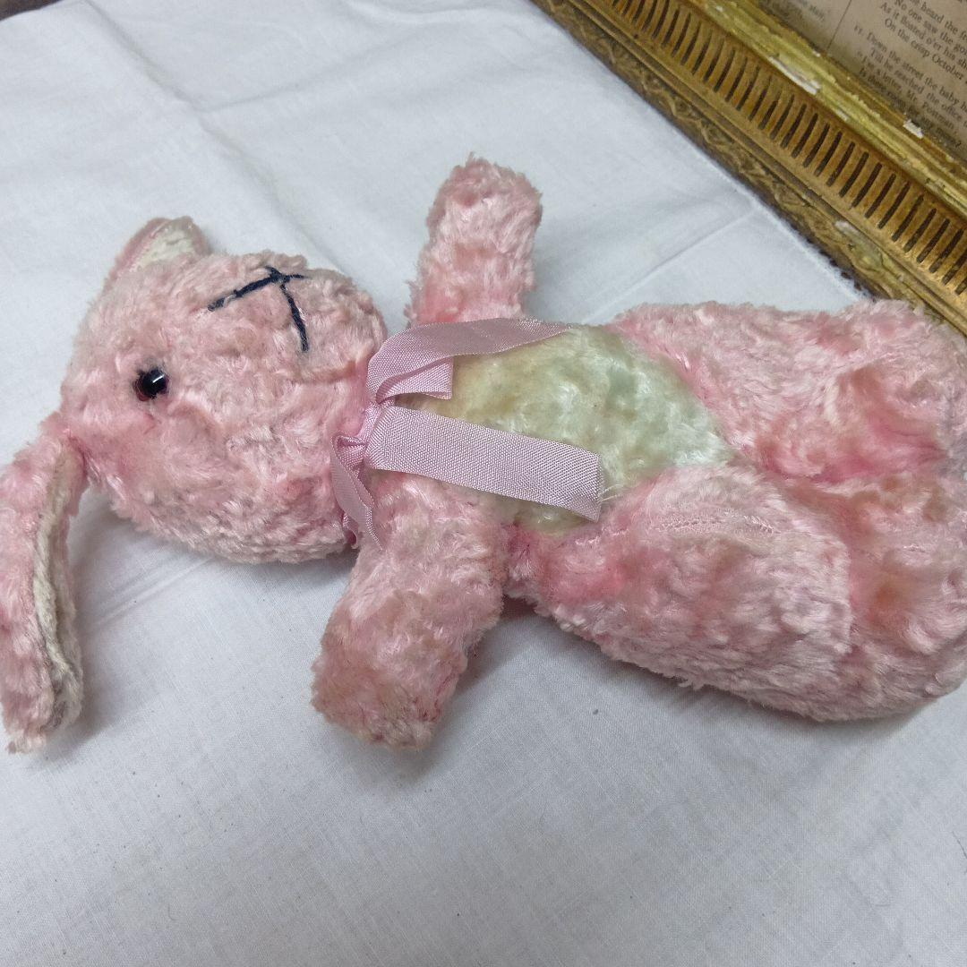 ♥イギリスからやって来たピンクの可愛いウサギさん　アンティーク　ラビット♥