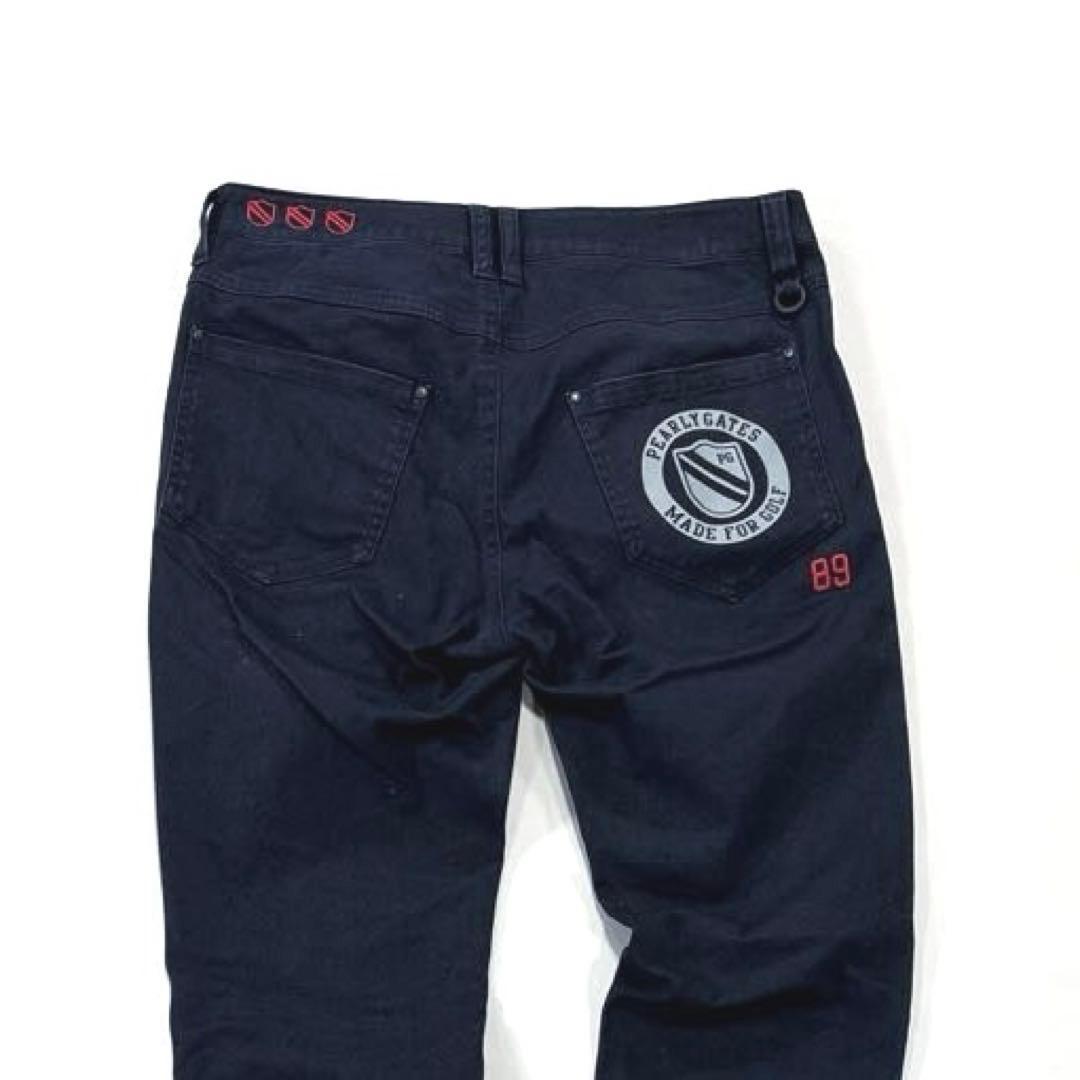 パーリーゲイツ　ロングパンツ　2/L ネイビー　オールシーズン　バックロゴ
