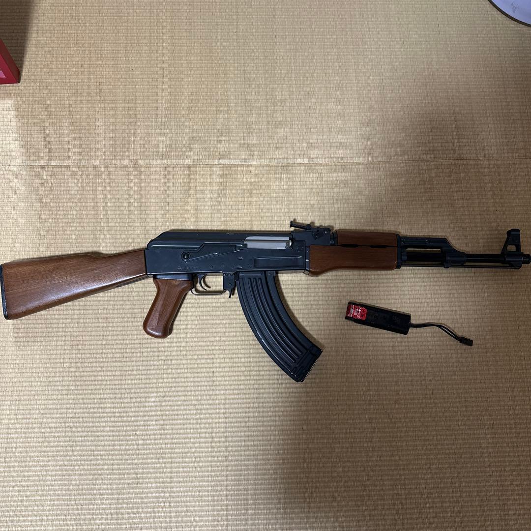 AK-47 エアガン ゼンマイマガジン付き (バッテリー付き)