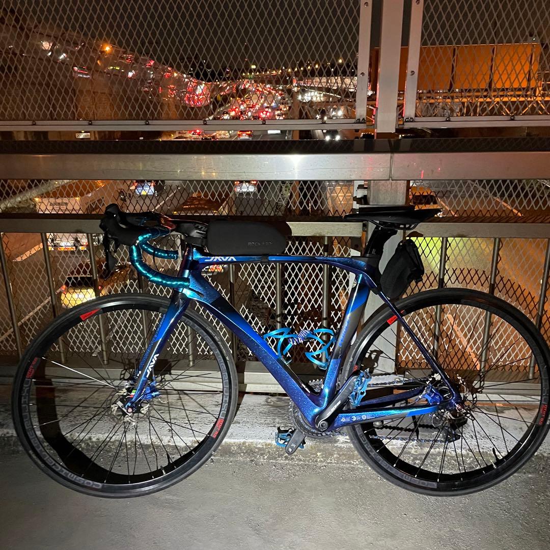 カーボンロードバイク　JAVA VISION サイコン付き