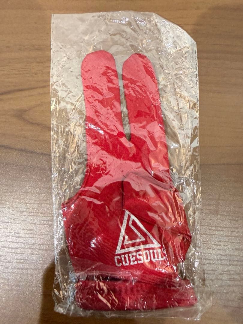 CUESOUL ビリヤード ダーツ グローブ 右手用 赤 5枚セット 新品未開封
