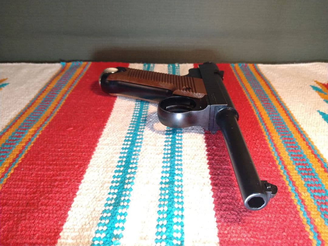 美品ジャンク！マルシン　南部十四年式ガスブロ　８mmBB弾仕様　ガス抜け・漏れ有