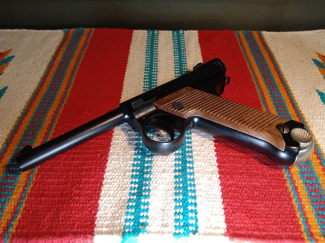 美品ジャンク！マルシン　南部十四年式ガスブロ　８mmBB弾仕様　ガス抜け・漏れ有