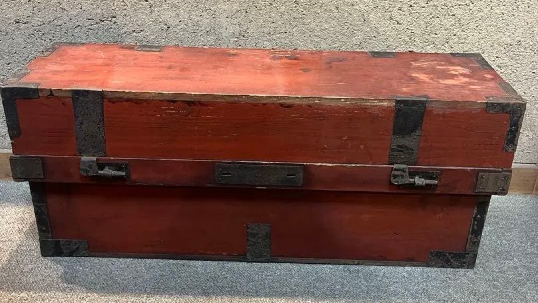 古道具　アンティーク　道具入れ／箪笥　刀　昭和　レトロ　民藝