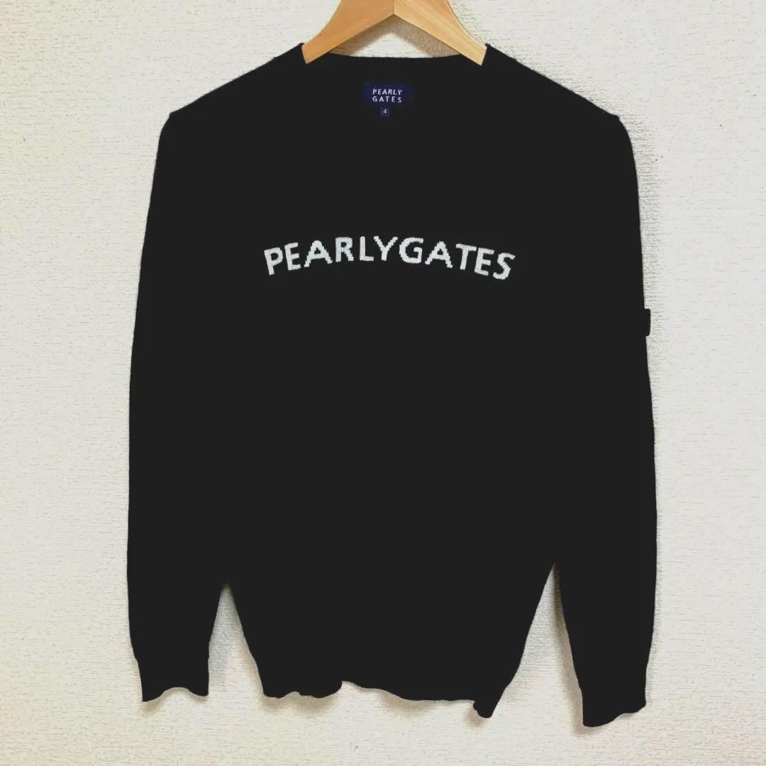 【新品未使用】PEARLYGATES カシミアニット セーター 4 ブラック