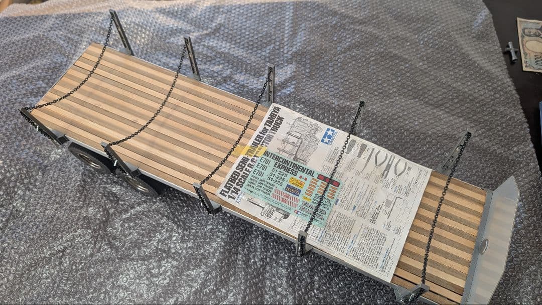 タミヤ 1/14 フラットベッド トレーラー スカニア アクトロス