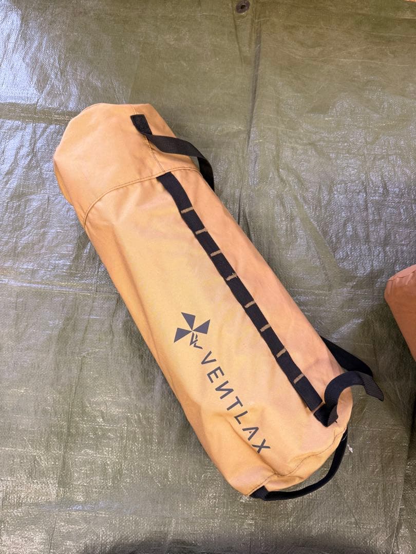 VENTLAXツーウェイコット ＋ インフレータブルマット セット　コヨーテ