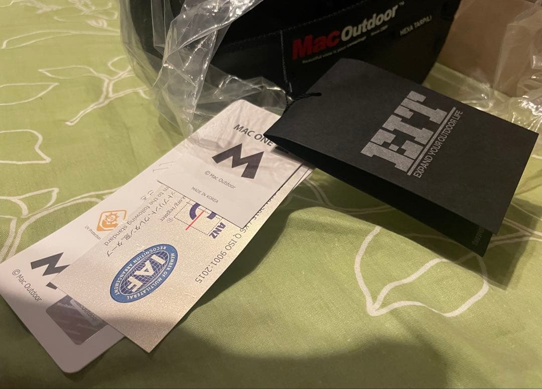 MacOutdoor MAC ONE ヘキサタープ　ブラックL