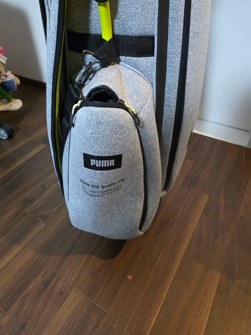 PUMA キャディバッグ グレー/イエロー