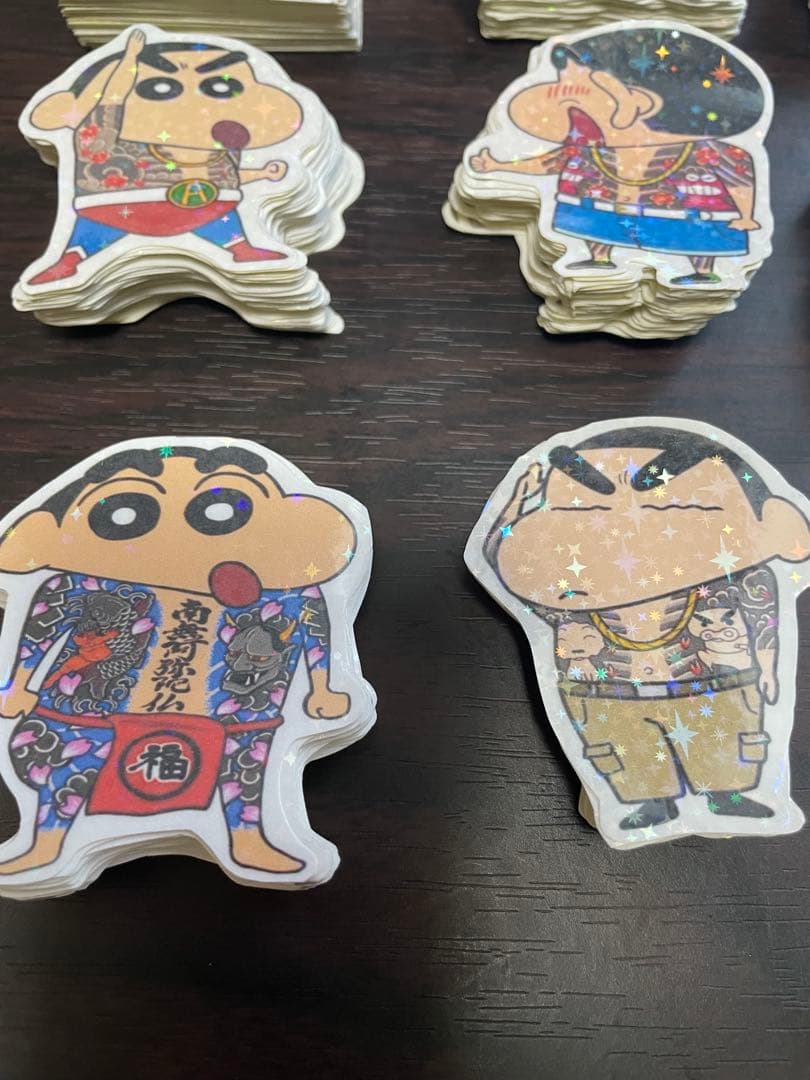 キラキラステッカー ドラゴンボール サザエさん 彫り師 ステッカー シール