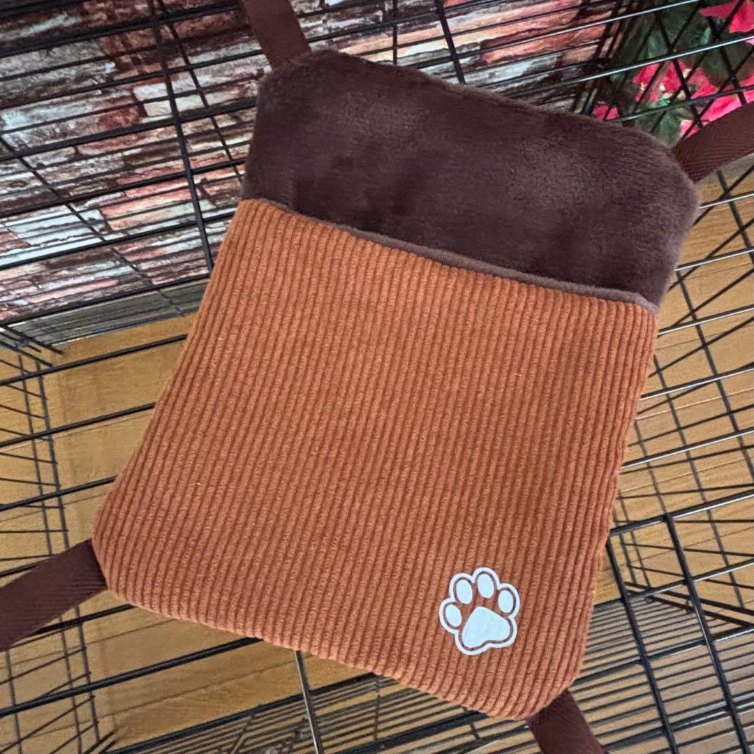 【758】小動物用シングルハンモック・お布団付き【20×25】