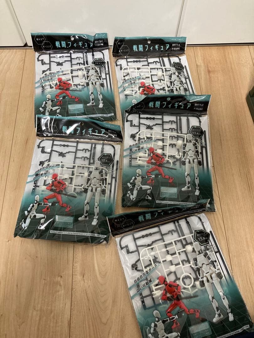 戦闘フィギュアセット 　バトルフィギュア　　セリア　5色44体セット