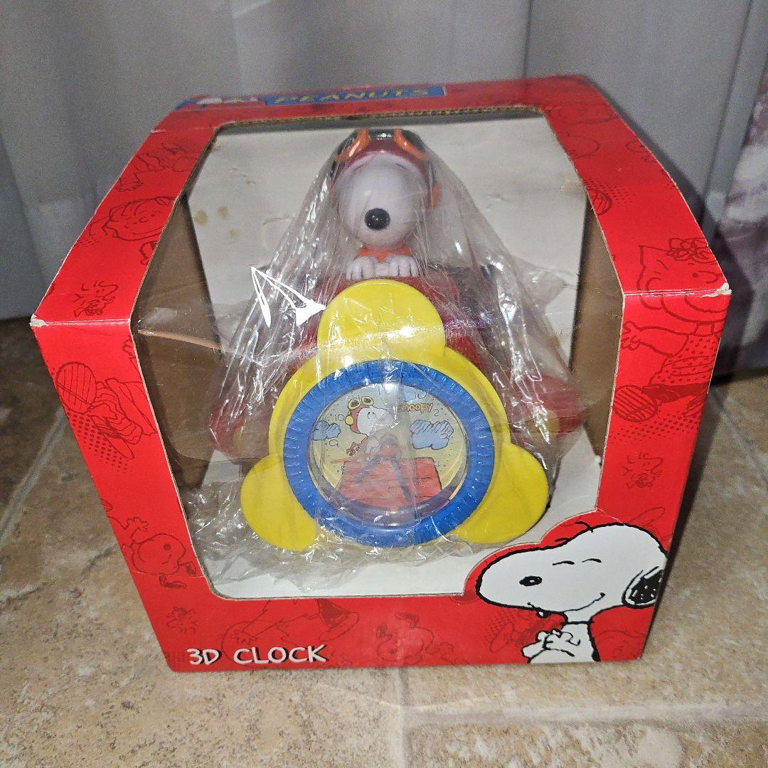 超激レア SNOOPY フライングエース 立体 目覚まし時計 3Dクロック