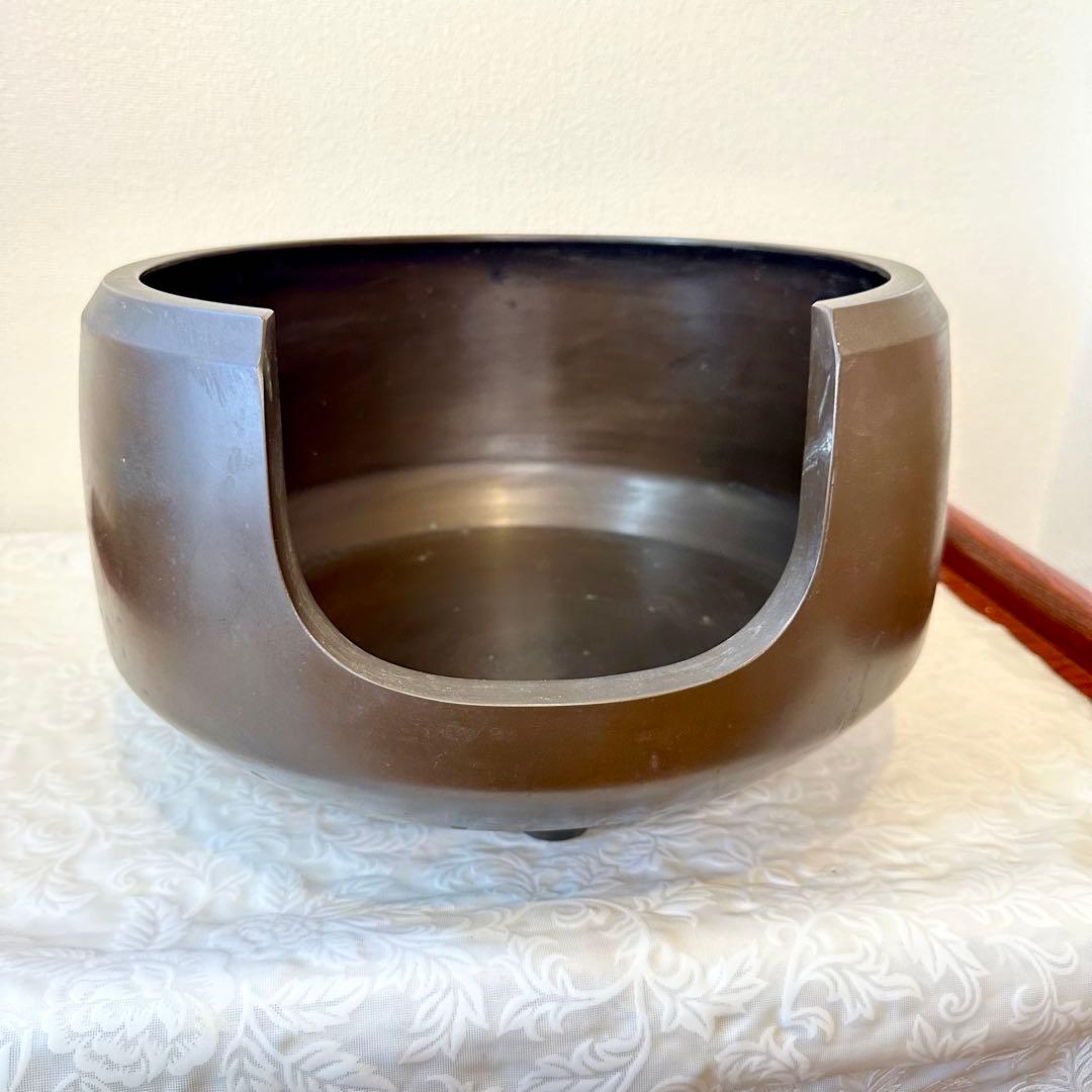 ♦︎未使用品♦︎ 唐銅？ 面取り風炉　風炉