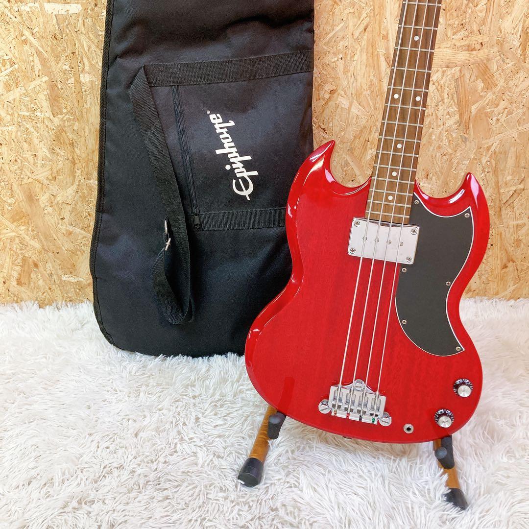 エピフォン　Epiphone EB-0 SGベース　ケース付き