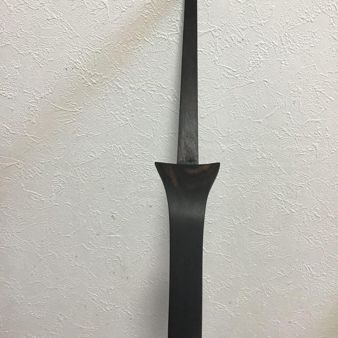 三線用棹(樹齢300年以上縞黒檀)塗装なし