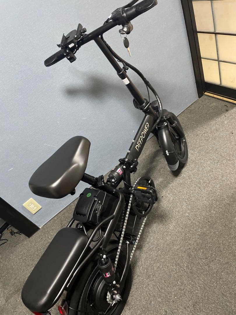 DEEPPOWER 電動アシスト自転車 ブラック