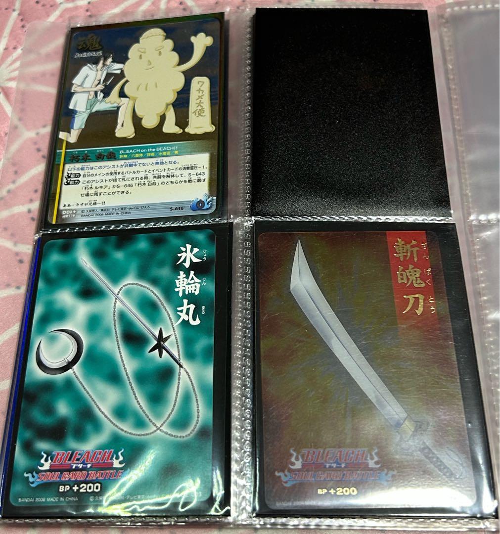 BLEACH トレーディングカードキラキラ４１枚透明ケース、スリーブ入り＋2枚