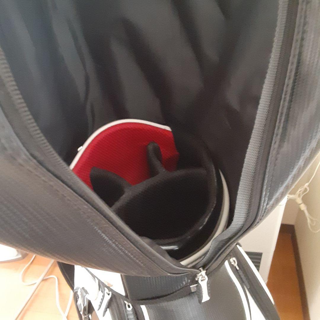 adabat ゴルフ キャディバッグ 黒/白　犬