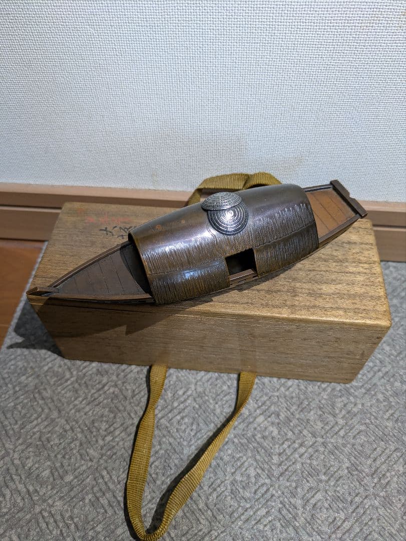 【レア品】大正3年(1914年) 陸軍特別大演習記念 大阪市紀年 三十石船之香爐