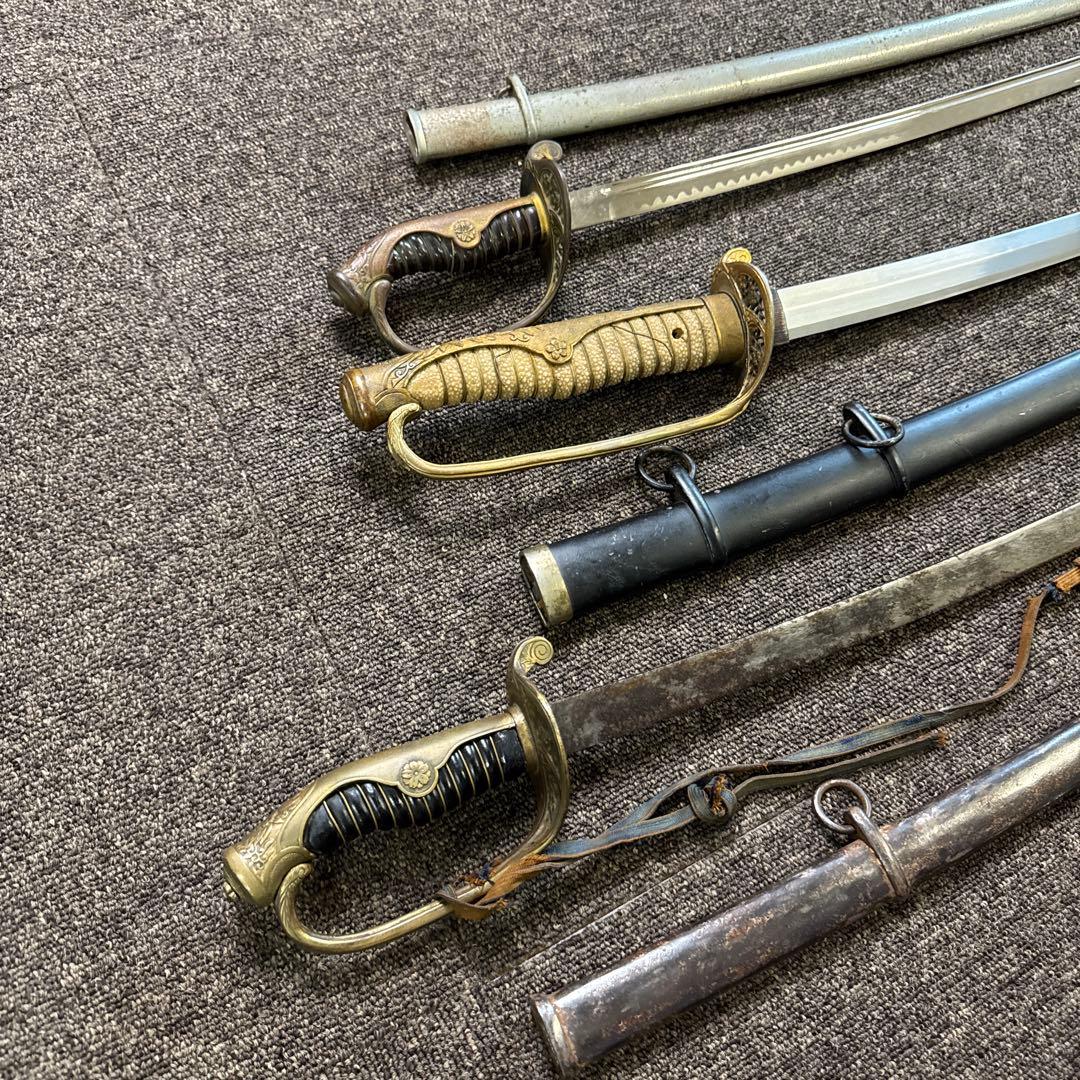 日本軍 軍刀 拵え 模造刀 サーベル 4点まとめ売り