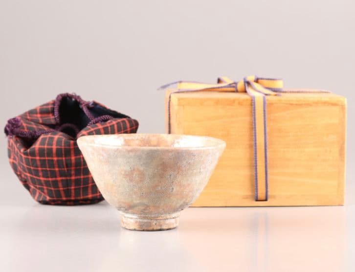 【大井戸茶碗　有楽 】古美術 朝鮮古陶磁器 李朝 青井戸 茶碗 時代物　喜左衛門