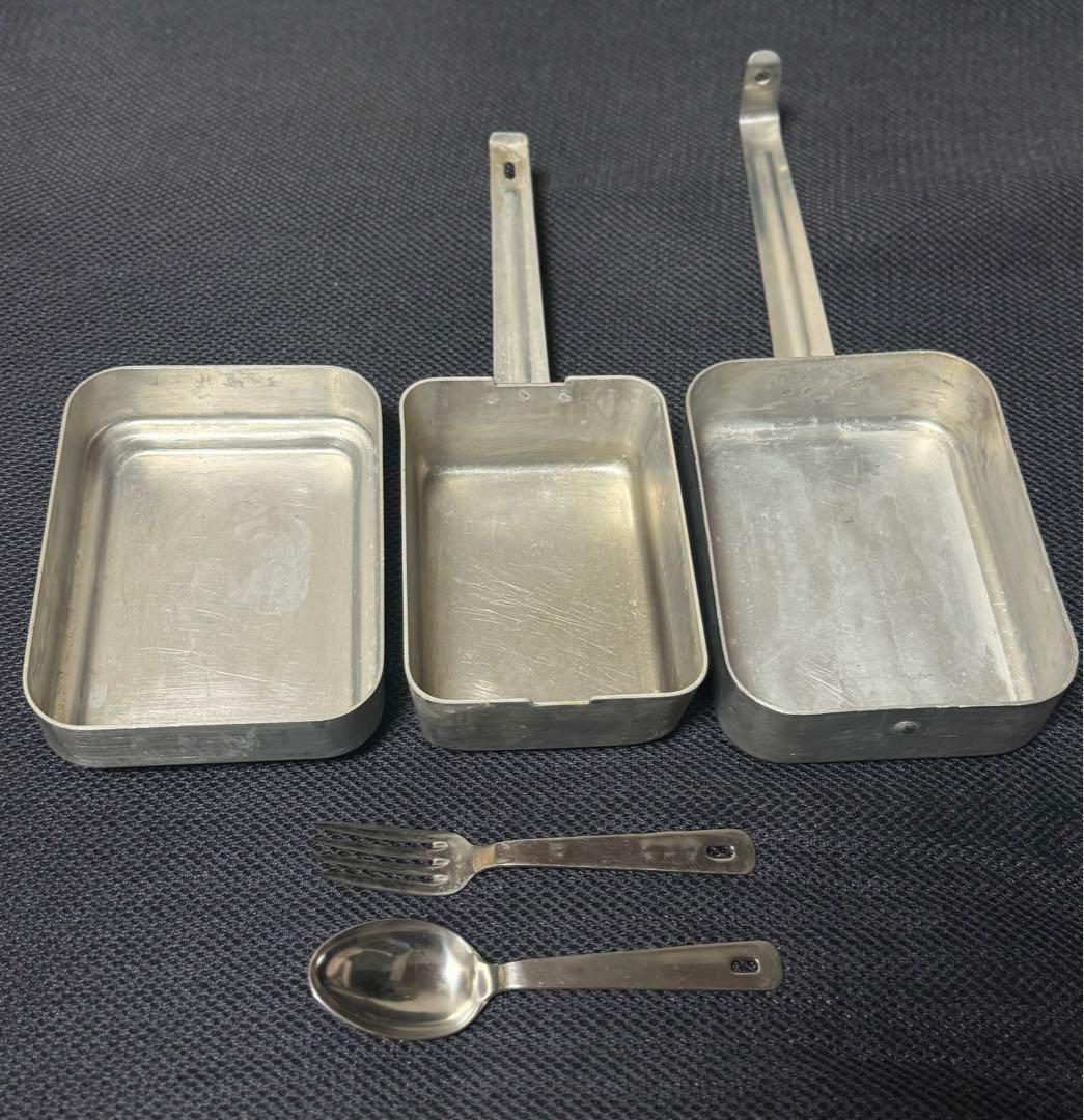 フランス軍 実物 M52 メスキット+カトラリー④