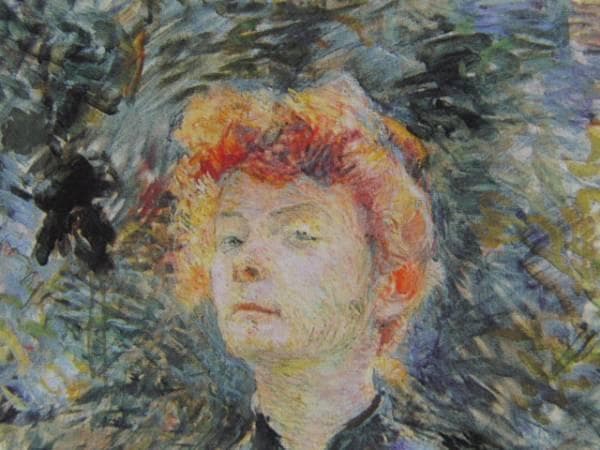 ロートレック 、【パティニョールにて】、希少画集画、新品高級額・額装付