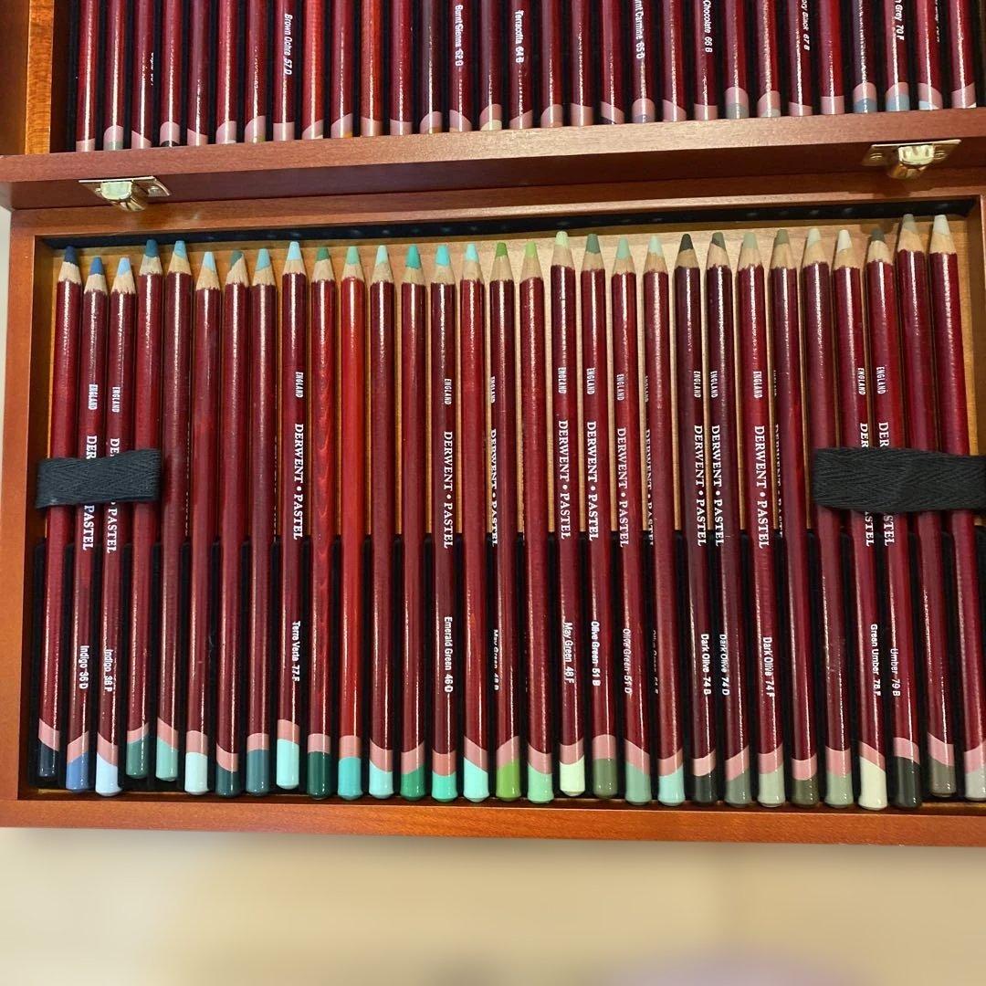 DERWENT ダーウェント 色鉛筆 90本 木箱入り　7本欠品