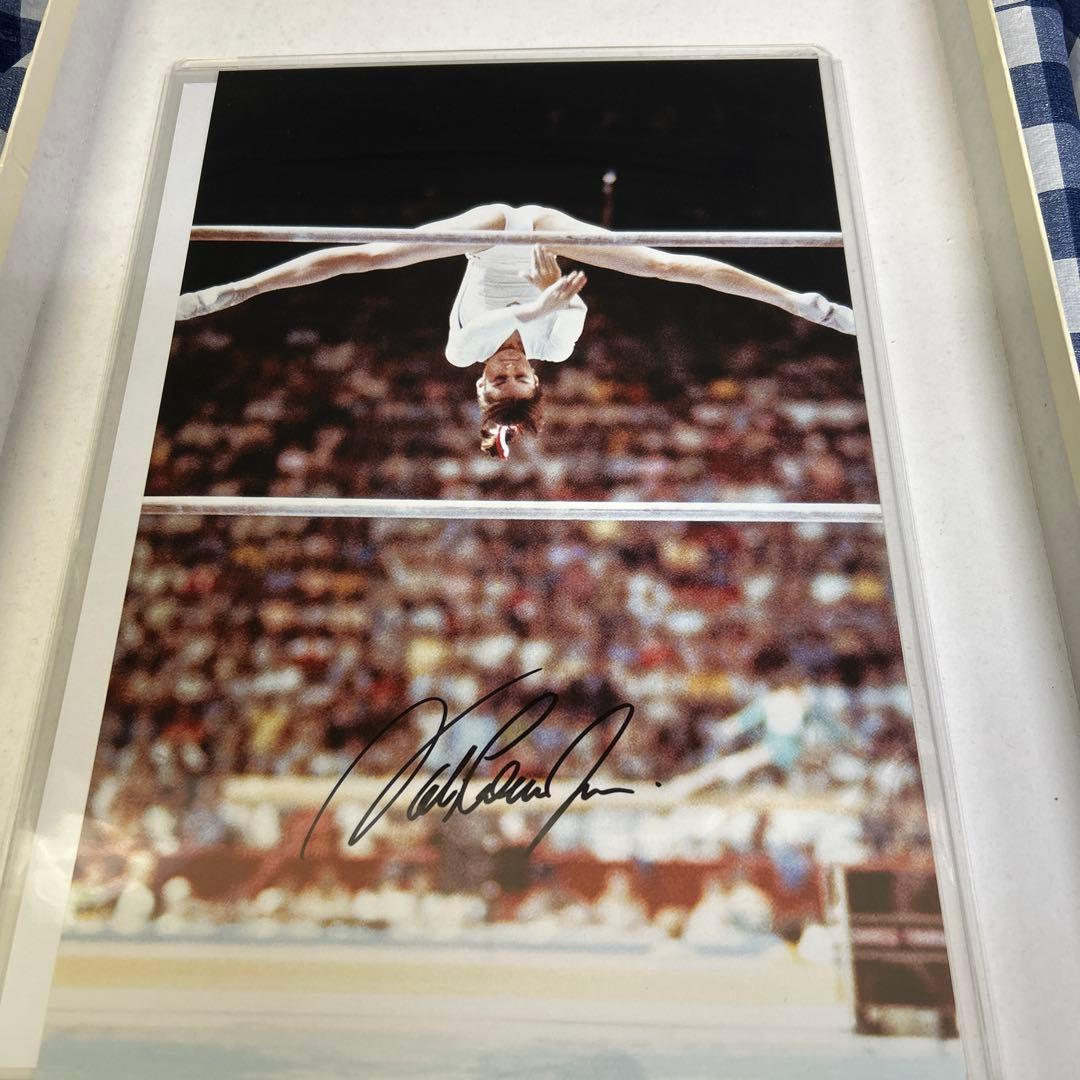 ナディア・コマネチ 直筆サイン入りフォト 女子体操オリンピック 金メダルリスト