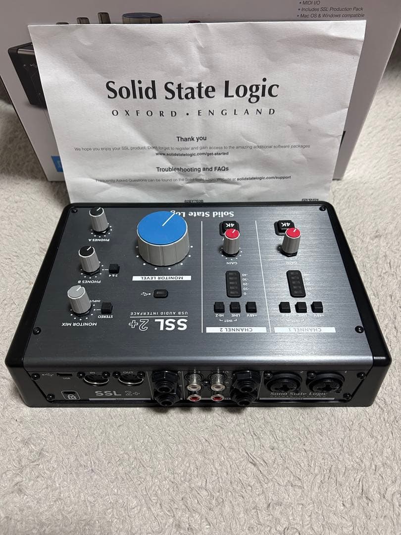 Solid State Logic SSL 2+ オーディオインターフェース
