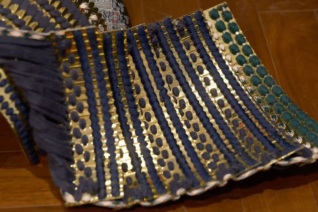 18K鍍金　日本武具胴　武具　甲冑　鎧　兜　侍　サムライ　武士　戦国