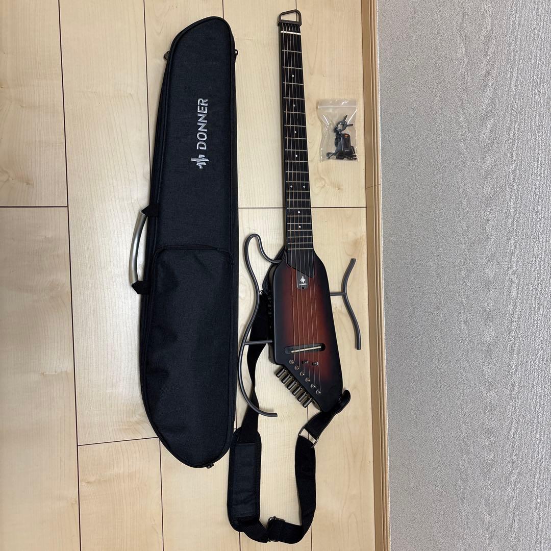 J*B様 DONNER トラベルギター　ヘッドレスギター　サイレントギター　ブラ