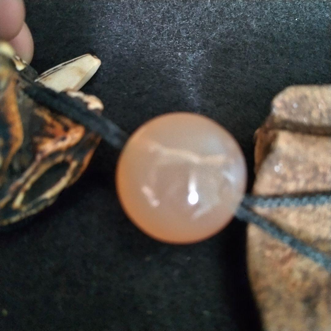 熊の牙 キバ / 根付・提げ物 骨董 時代物 翡翠 玉 水晶