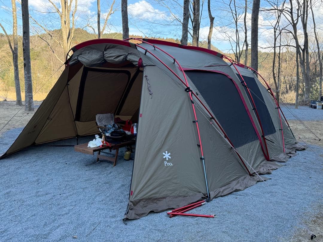 スノーピーク 雪峰祭 ランドロックPro. レッドフレームエディションセット①