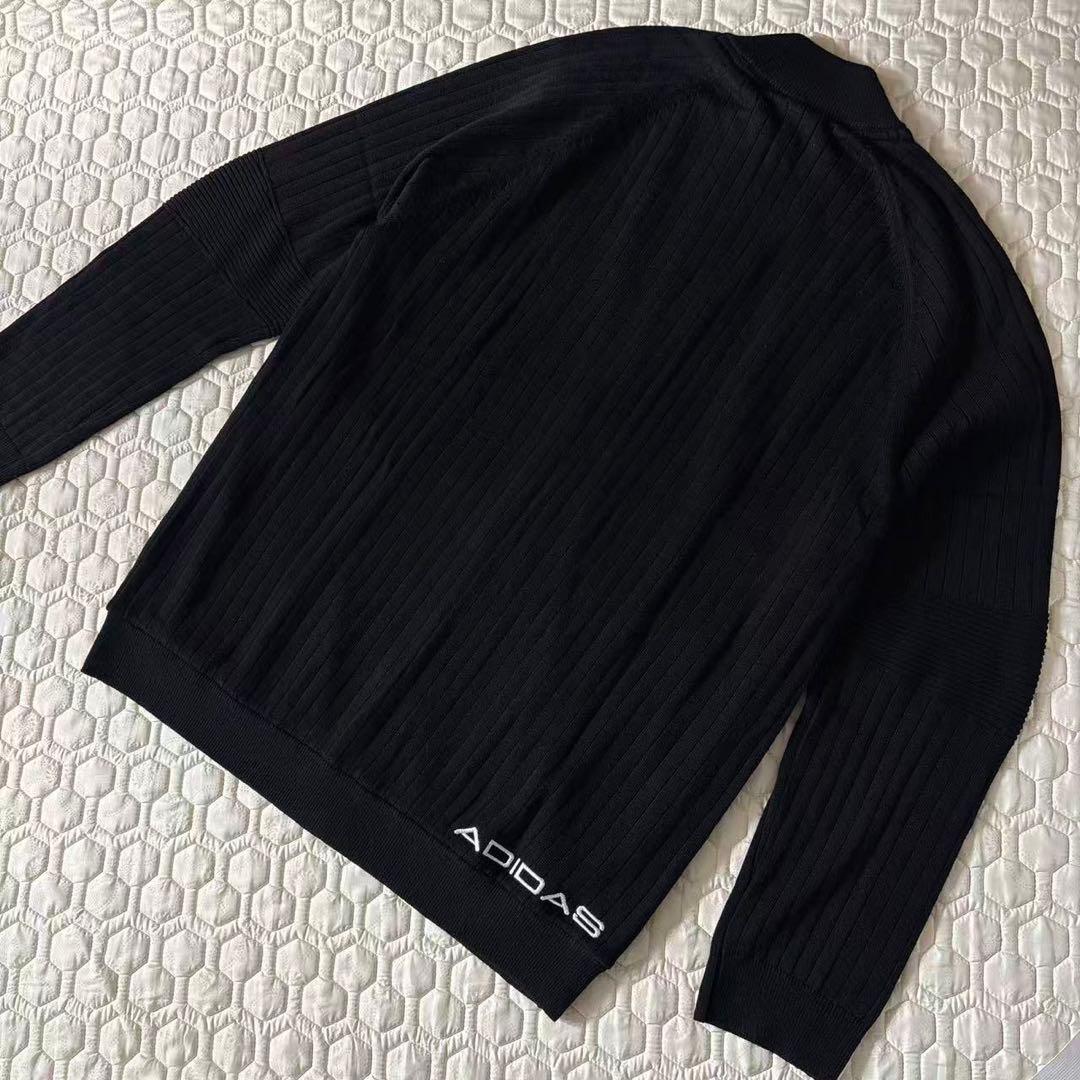 M即日発送新品23100円アディダスゴルフ/メンズ/防風セータージャケット/黒