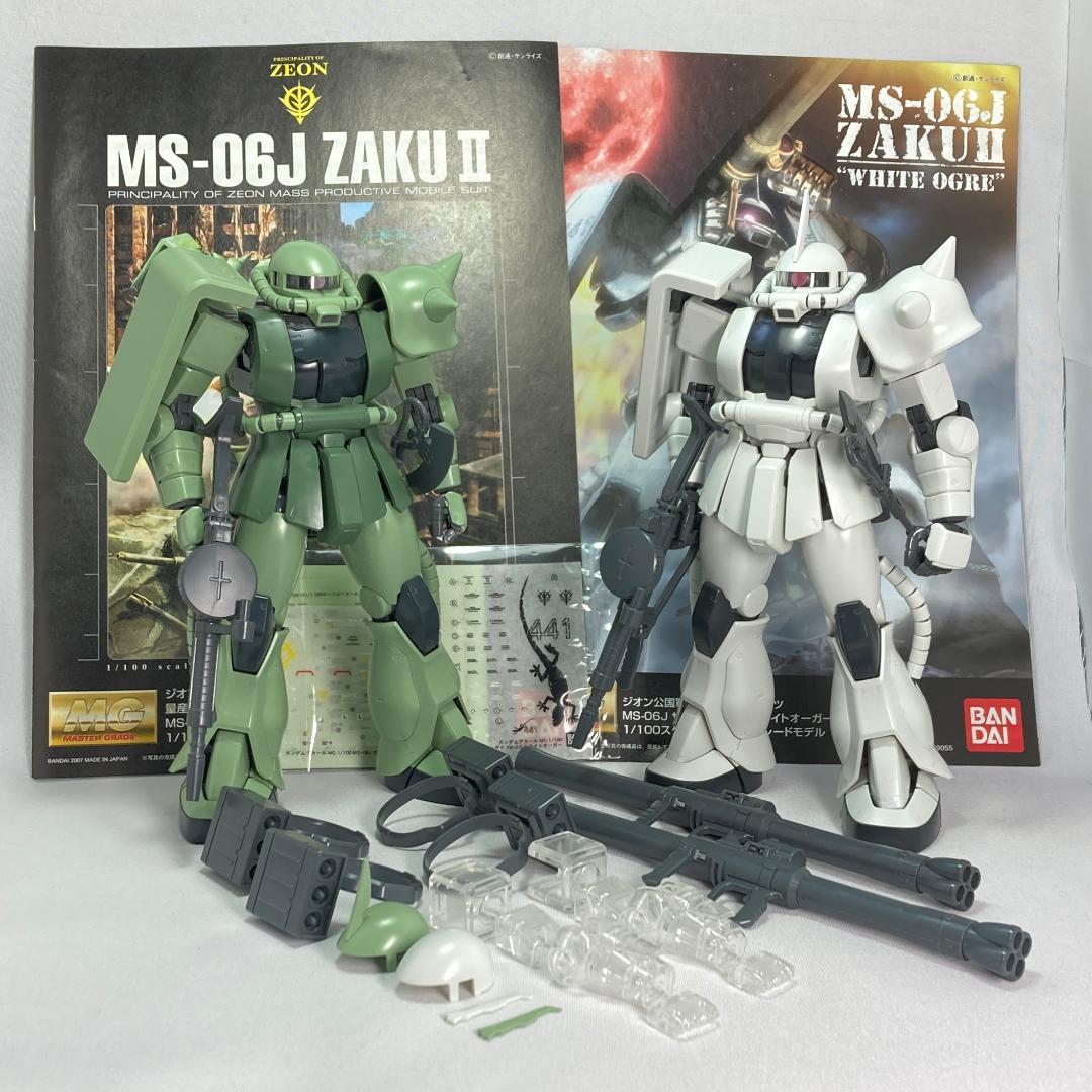 MG ザク 2.0 30th版&ホワイトオーガー仕様 素組み2体セット
