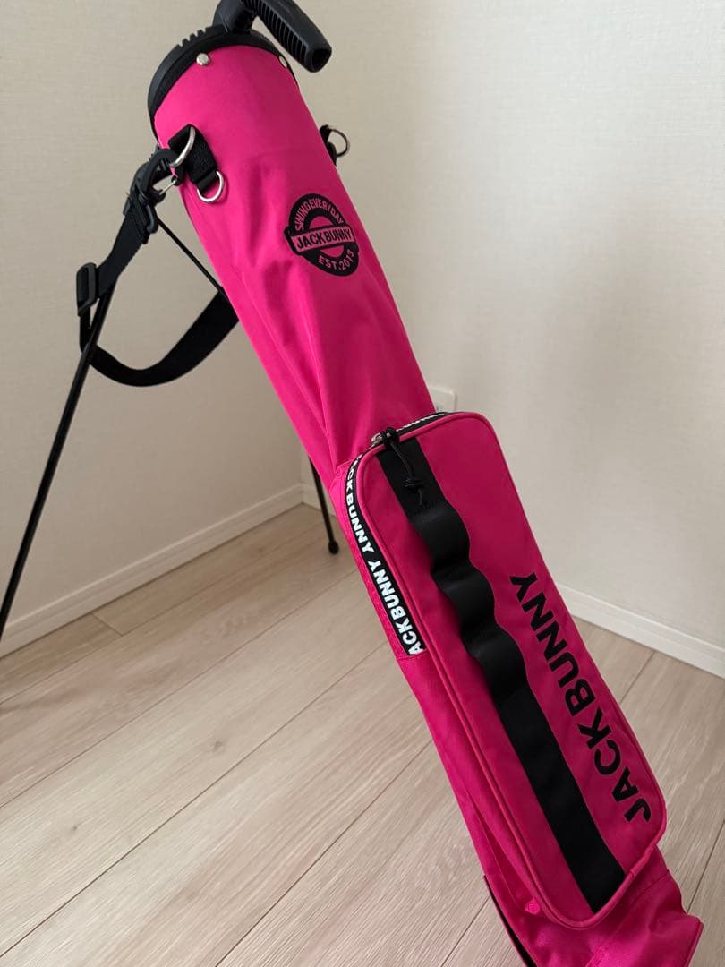 JACK BUNNY セルフスタンド　ゴルフバック　ピンク