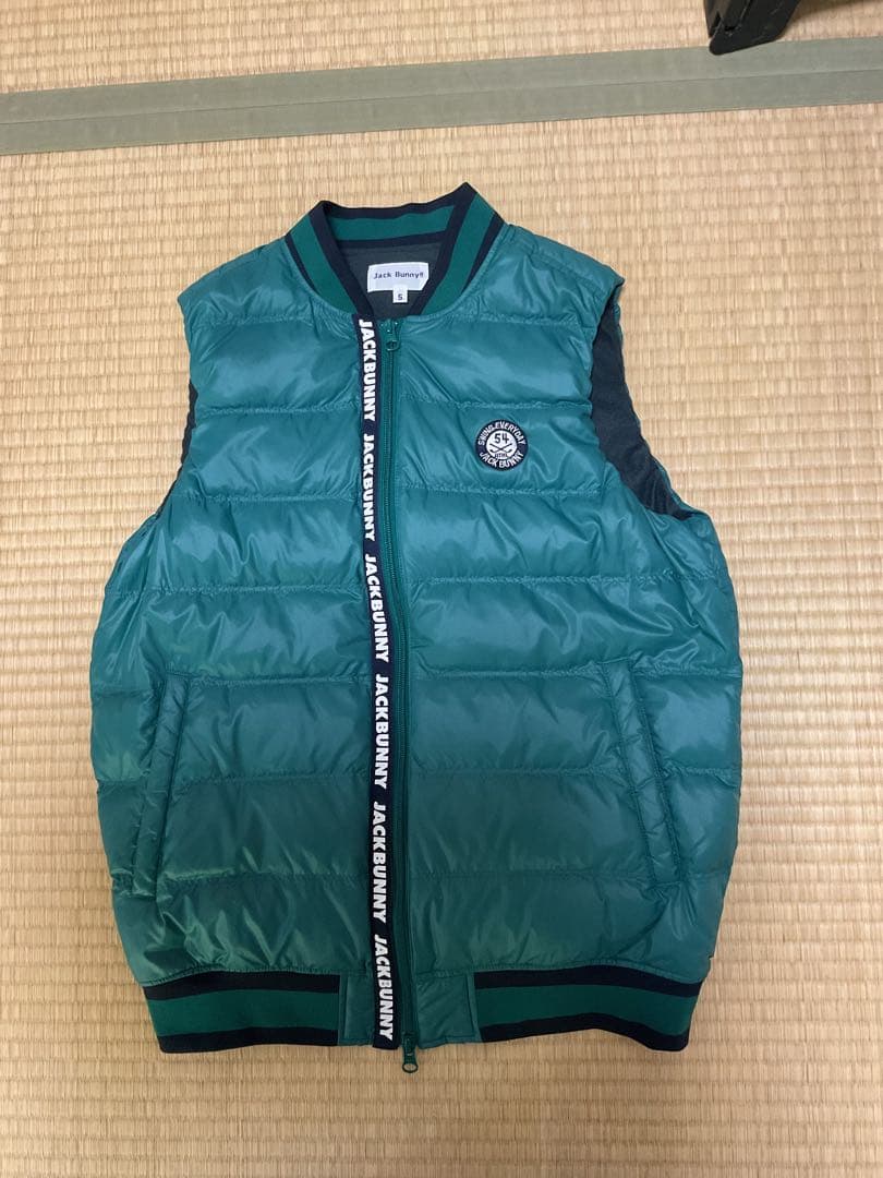 美品　JACK BUNNY ターコイズ ダウンベスト サイズ5