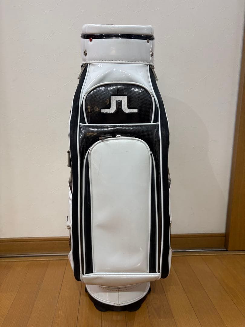 J.LINDEBERG キャディバッグ ホワイト/ブラック